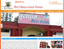 Tablet Screenshot of brijdhamguesthouse.com